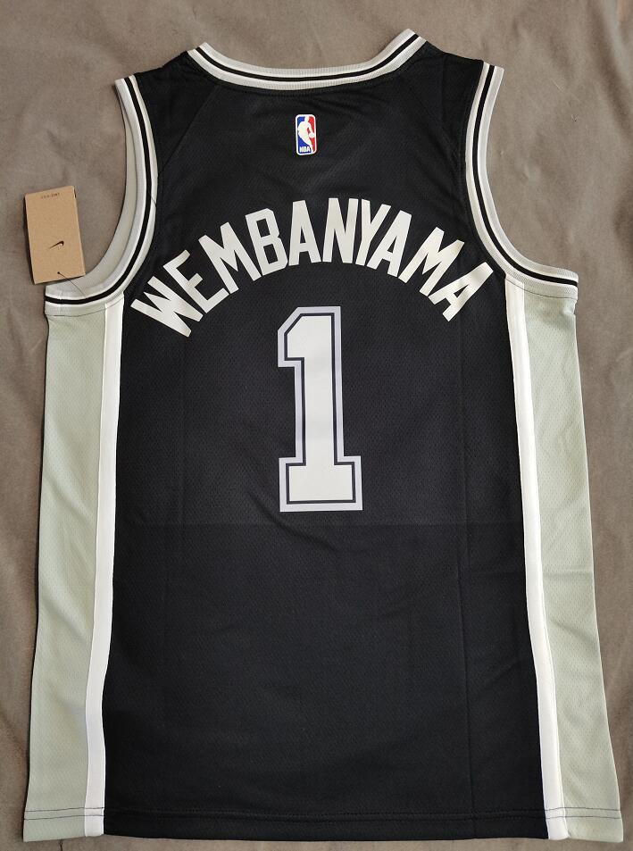 Camiseta San Antonio Spurs N.º 1 – Victor Wembanyama (Alternativa)