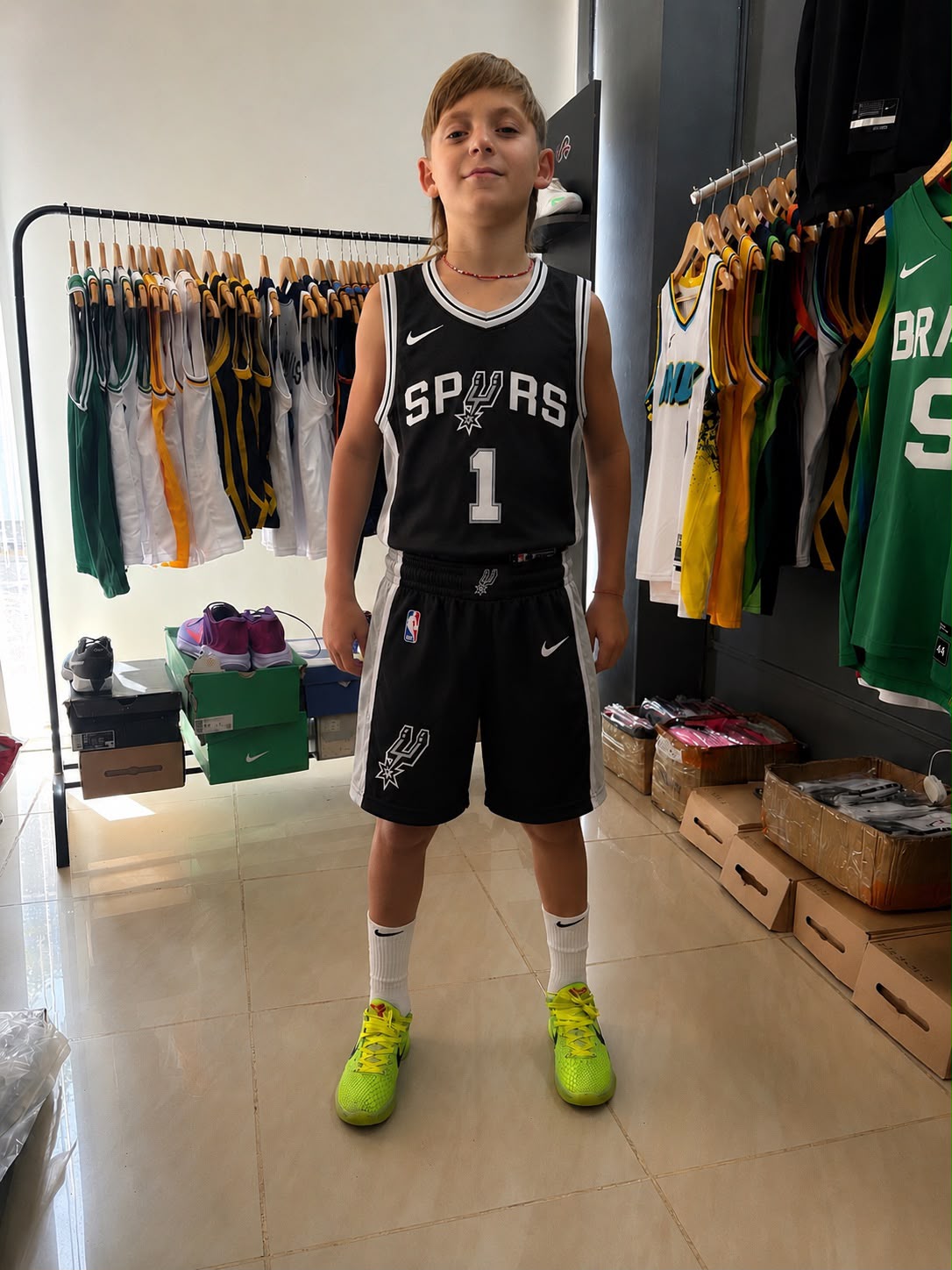 Conjunto San Antonio Spurs N.º 1 para niños