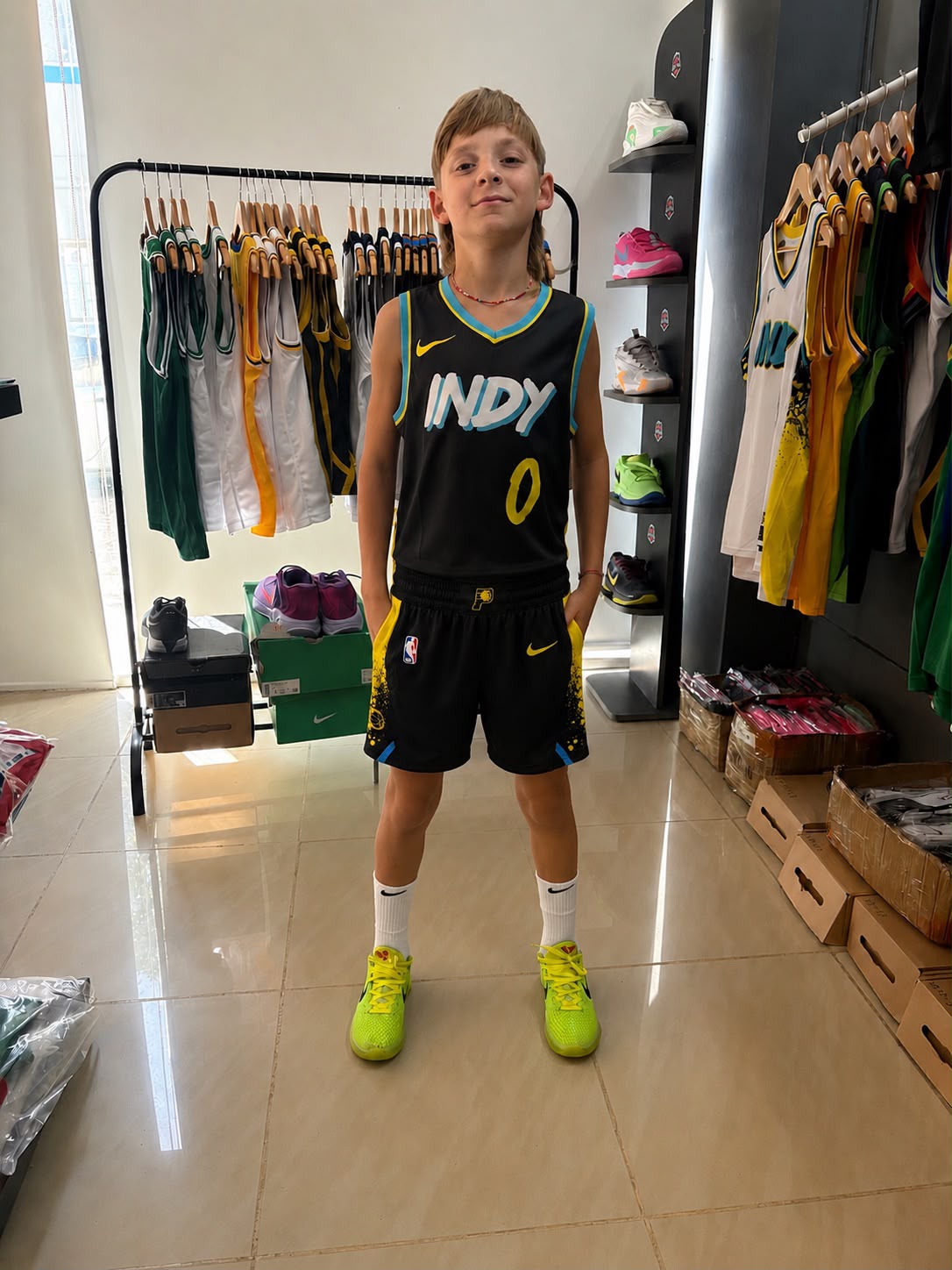 Conjunto Indiana Pacers N.º 0 para niños