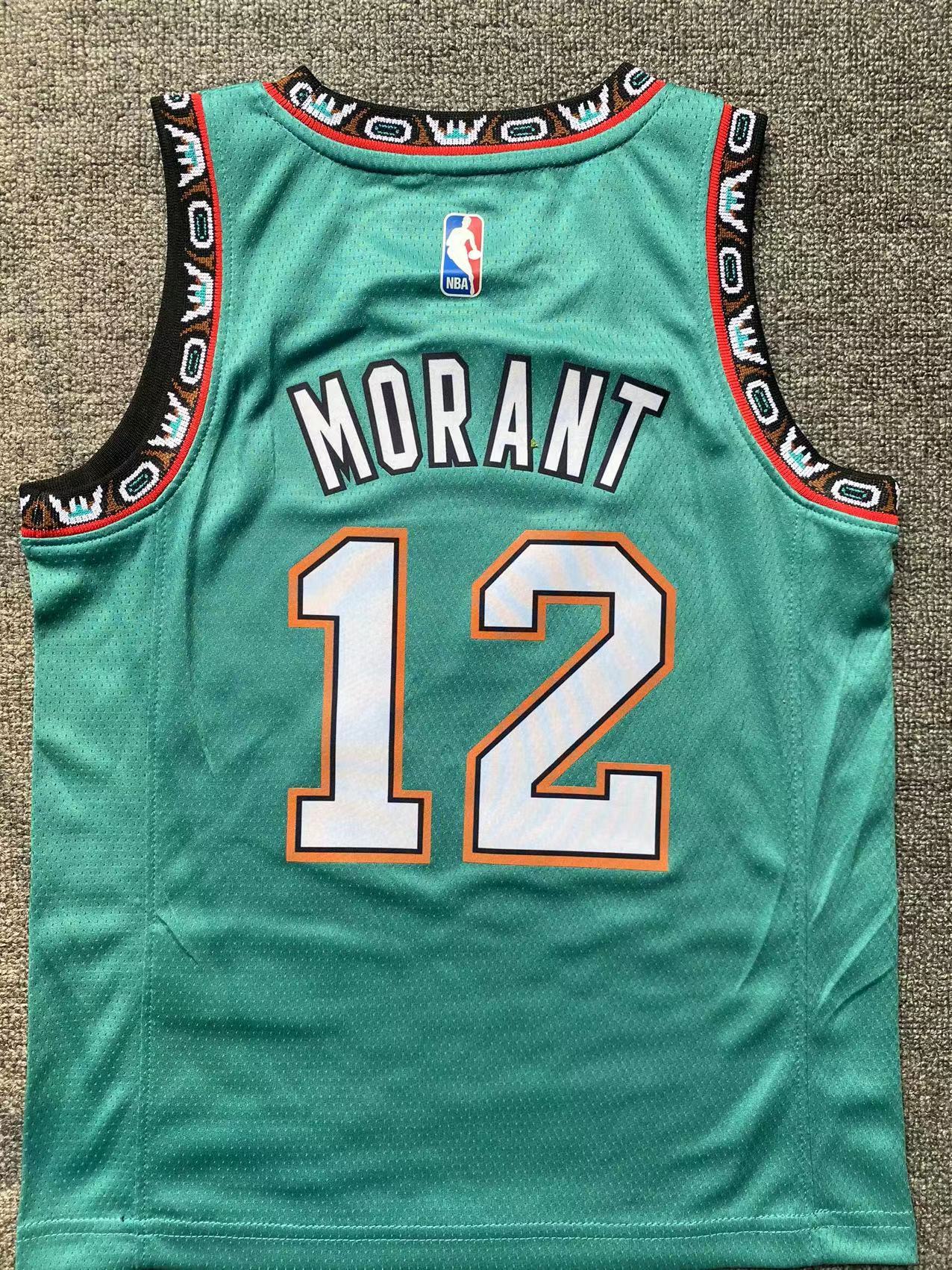 Camiseta Memphis Grizzlies #12 Ja Morant – Niño