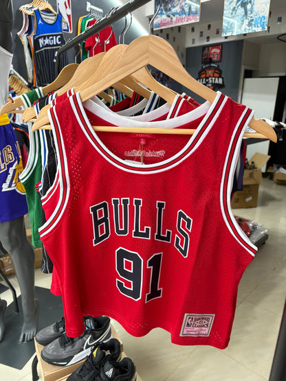 Top NBA Retro Mujer – Crop Jersey (Bulls, Celtics, Sixers, Magic)