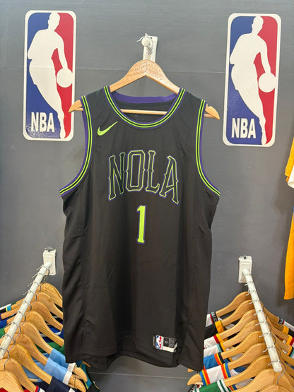 New Orleans Pelicans City Edition NOLA Negra #1 - VERSION FAN