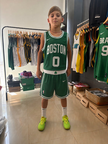 Conjunto Boston Celtics N.º 0 para niños