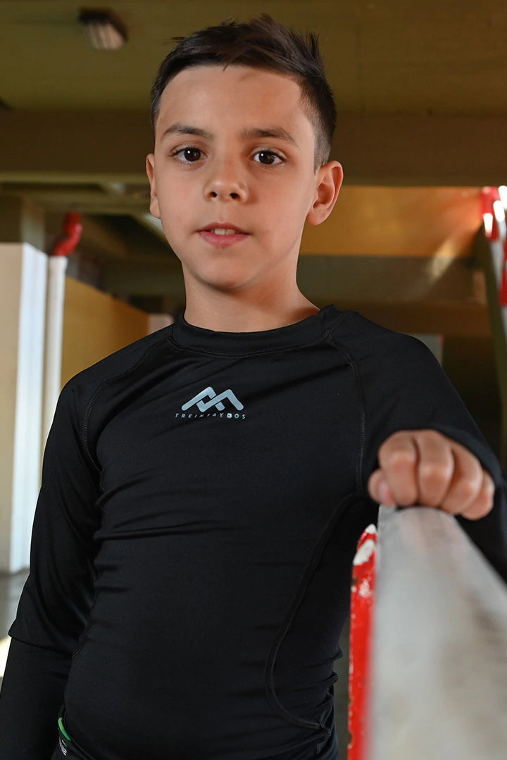 Remera termica niño mangas larga