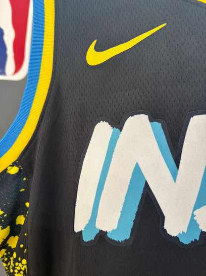 Indiana Pacers City Edition INDY Negra #0 - VERSION FAN