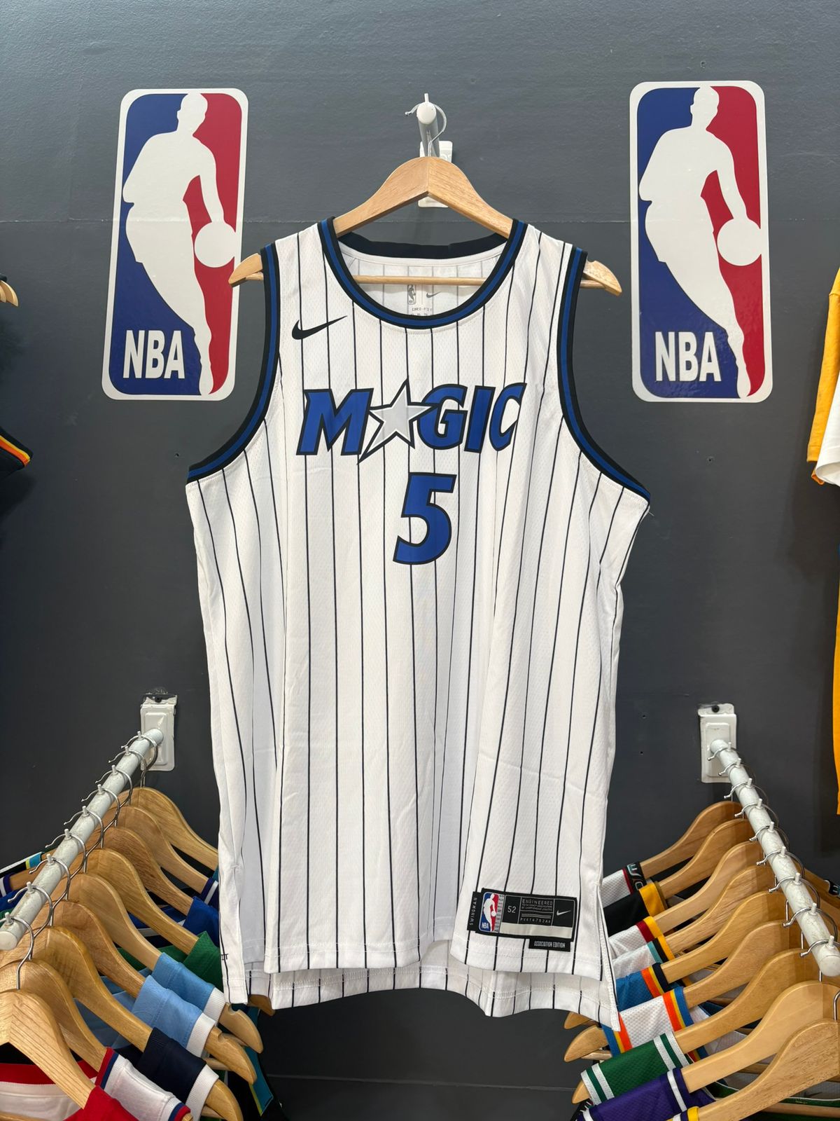 Orlando Magic Association Edition Blanca Rayada #5 - VERSION FAN