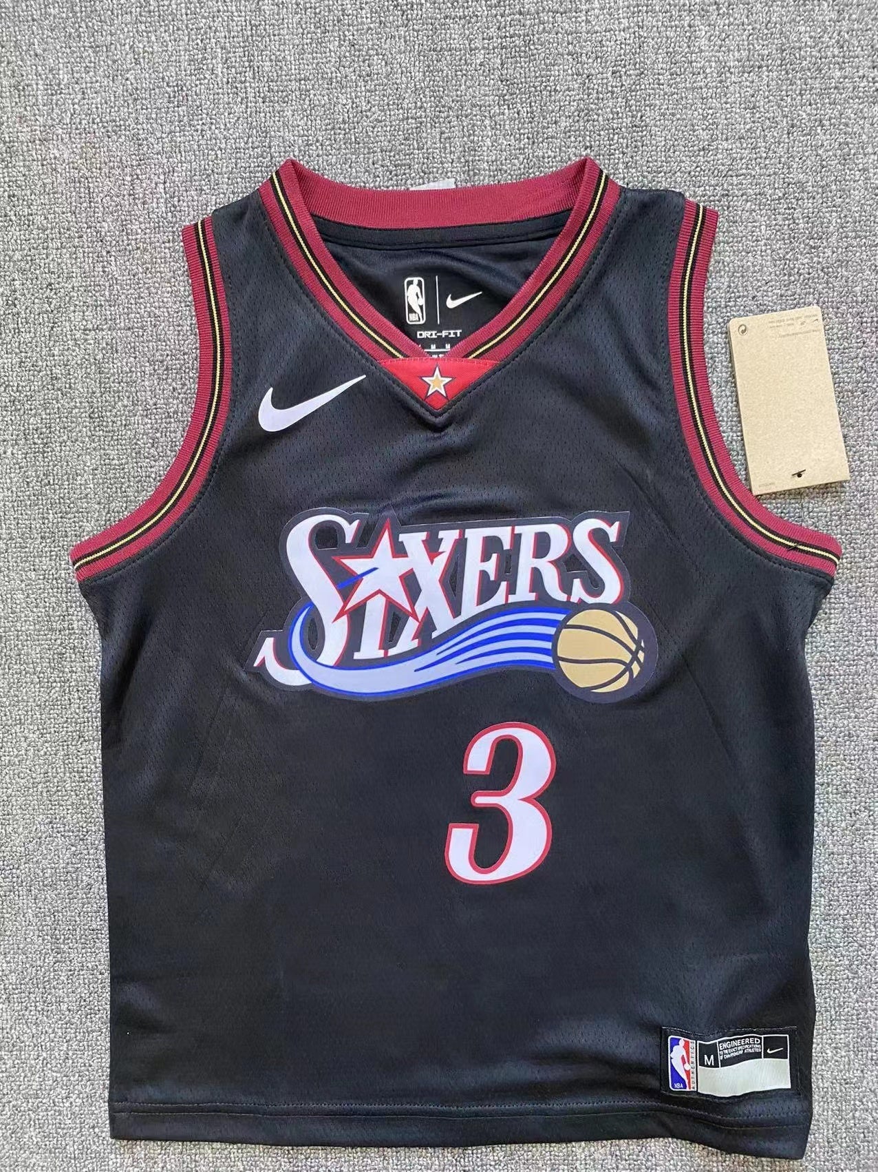 Camiseta Philadelphia 76ers #3 Allen Iverson – Niño
