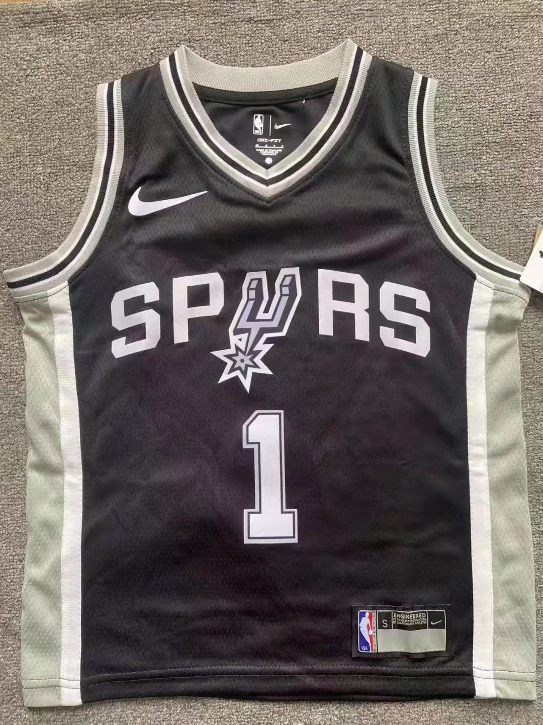 Camiseta San Antonio Spurs #1 Victor Wembanyama – Niño