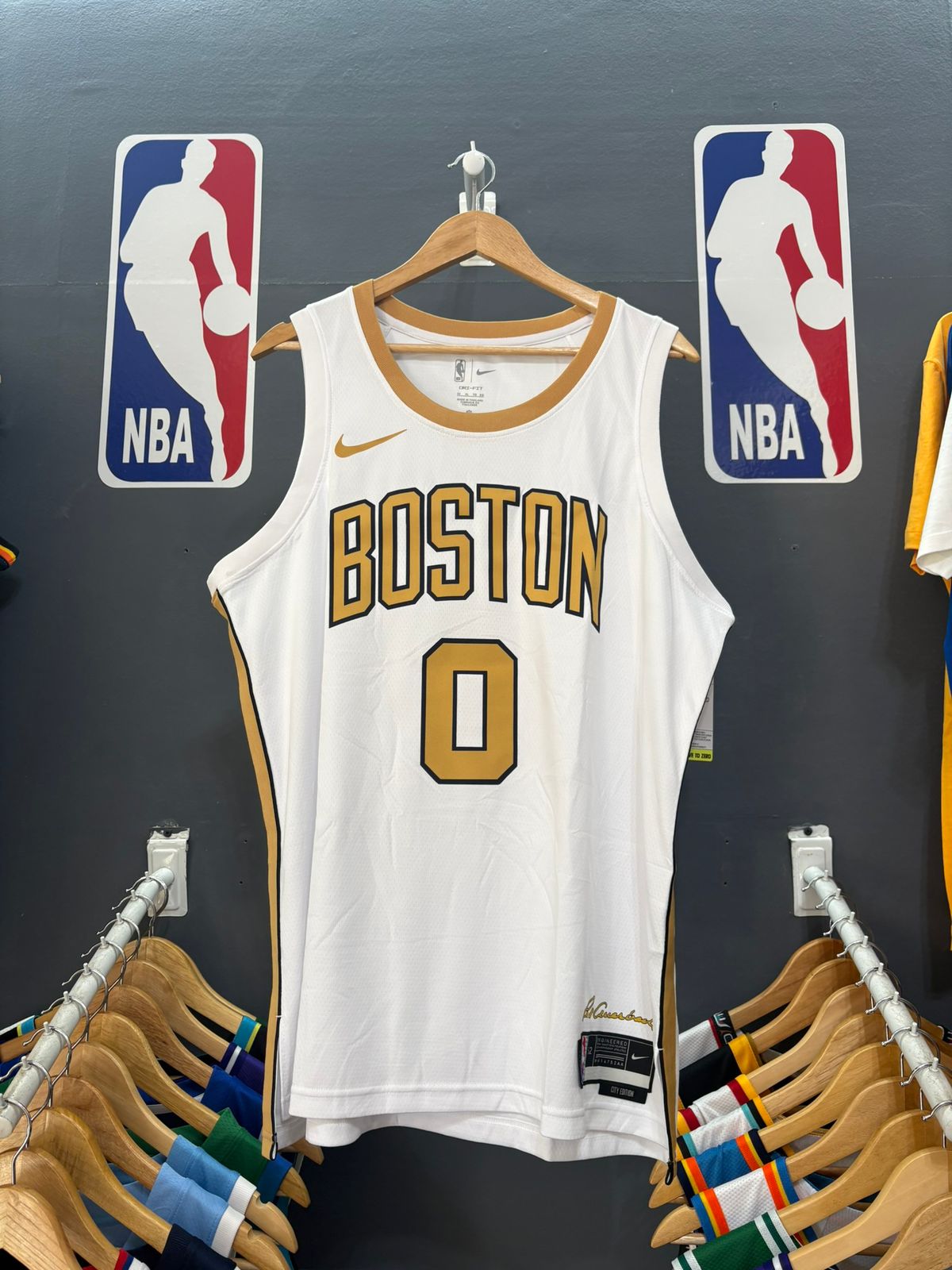Boston Celtics City Edition Blanca/Dorada #0 - VERSION FAN