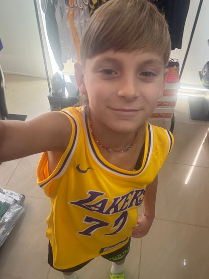 Los Angeles Lakers Icon Edition Amarilla #77 - VERSION KIDS