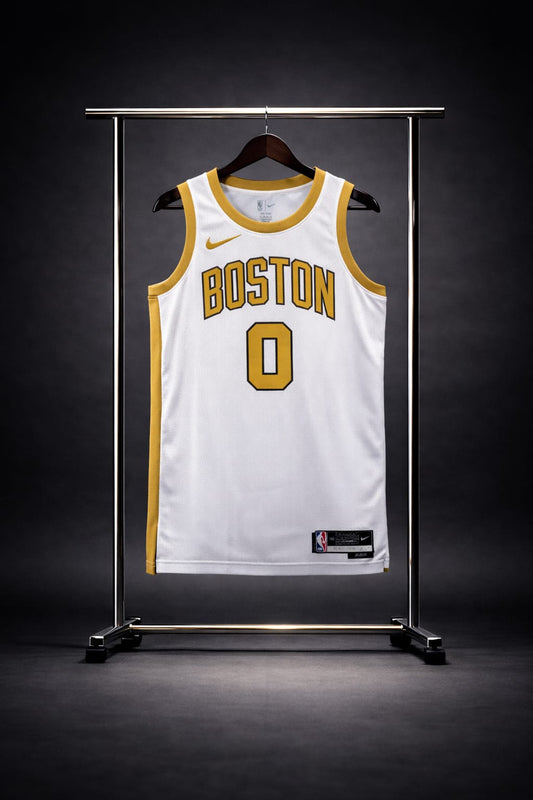 Boston Celtics City Edition Blanca/Dorada #0 - VERSION FAN