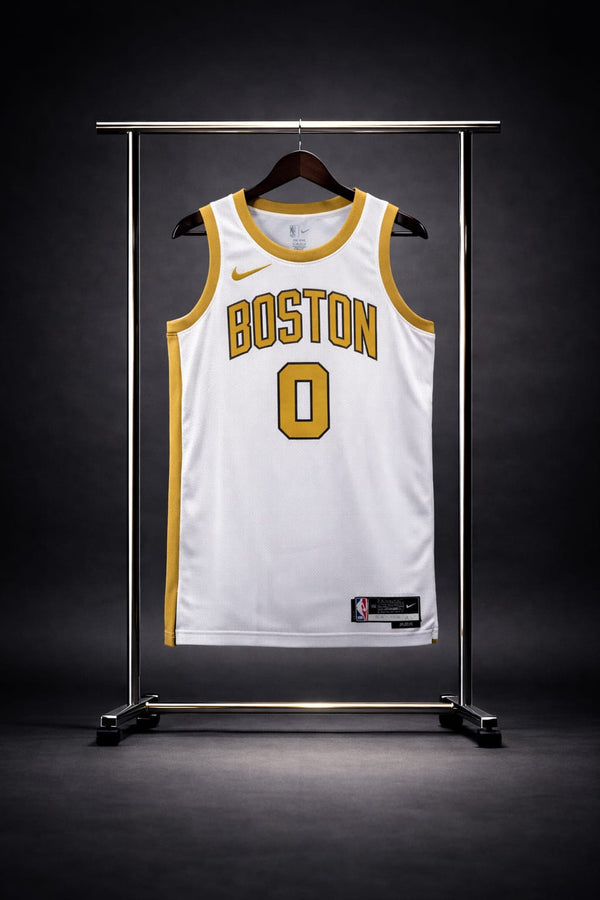 Boston Celtics City Edition Blanca/Dorada #0