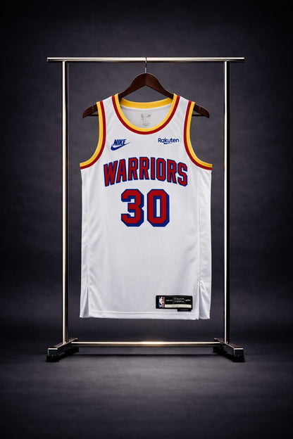 Golden State Warriors Stephen Curry Association Edition Blanca #30 - VERSION FAN