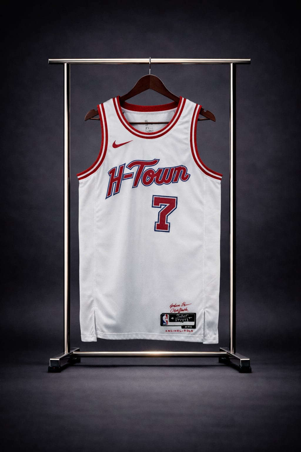 Houston Rockets City Edition H-Town Blanca #7 - VERSION FAN