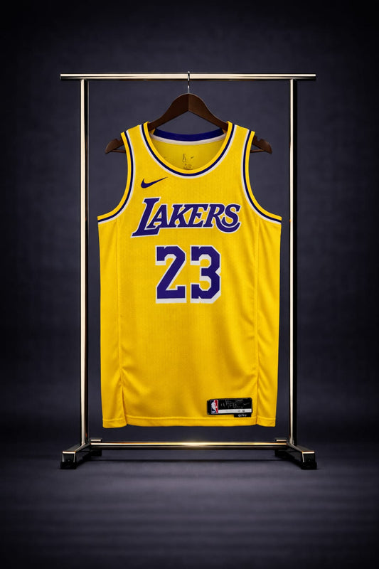 Los Angeles Lakers LeBron James Icon Edition Amarilla #23 - VERSION FAN