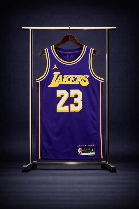 Los Angeles Lakers LeBron James Statement Edition Violeta #23 - VERSION PLAYER