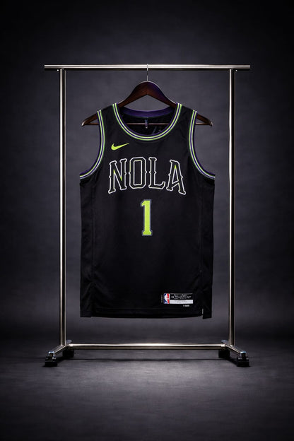 New Orleans Pelicans City Edition NOLA Negra #1 - VERSION FAN