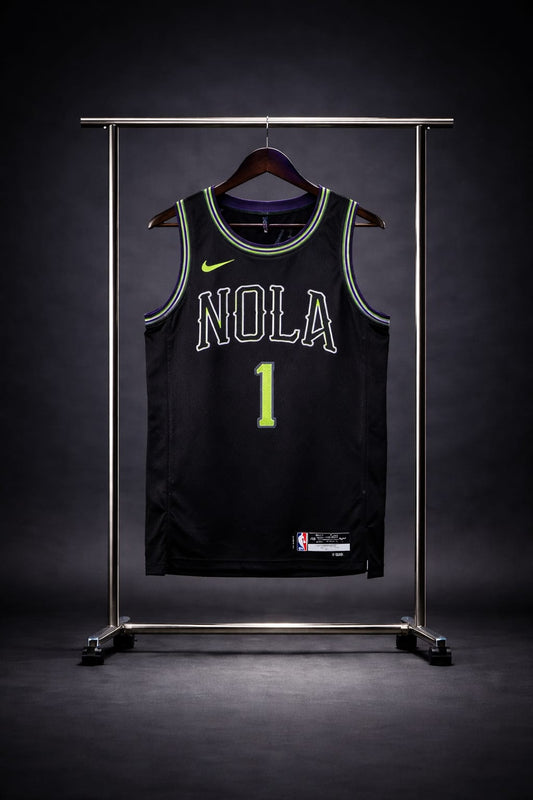 New Orleans Pelicans City Edition NOLA Negra #1 - VERSION FAN