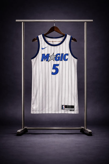 Orlando Magic Association Edition Blanca Rayada #5 - VERSION FAN