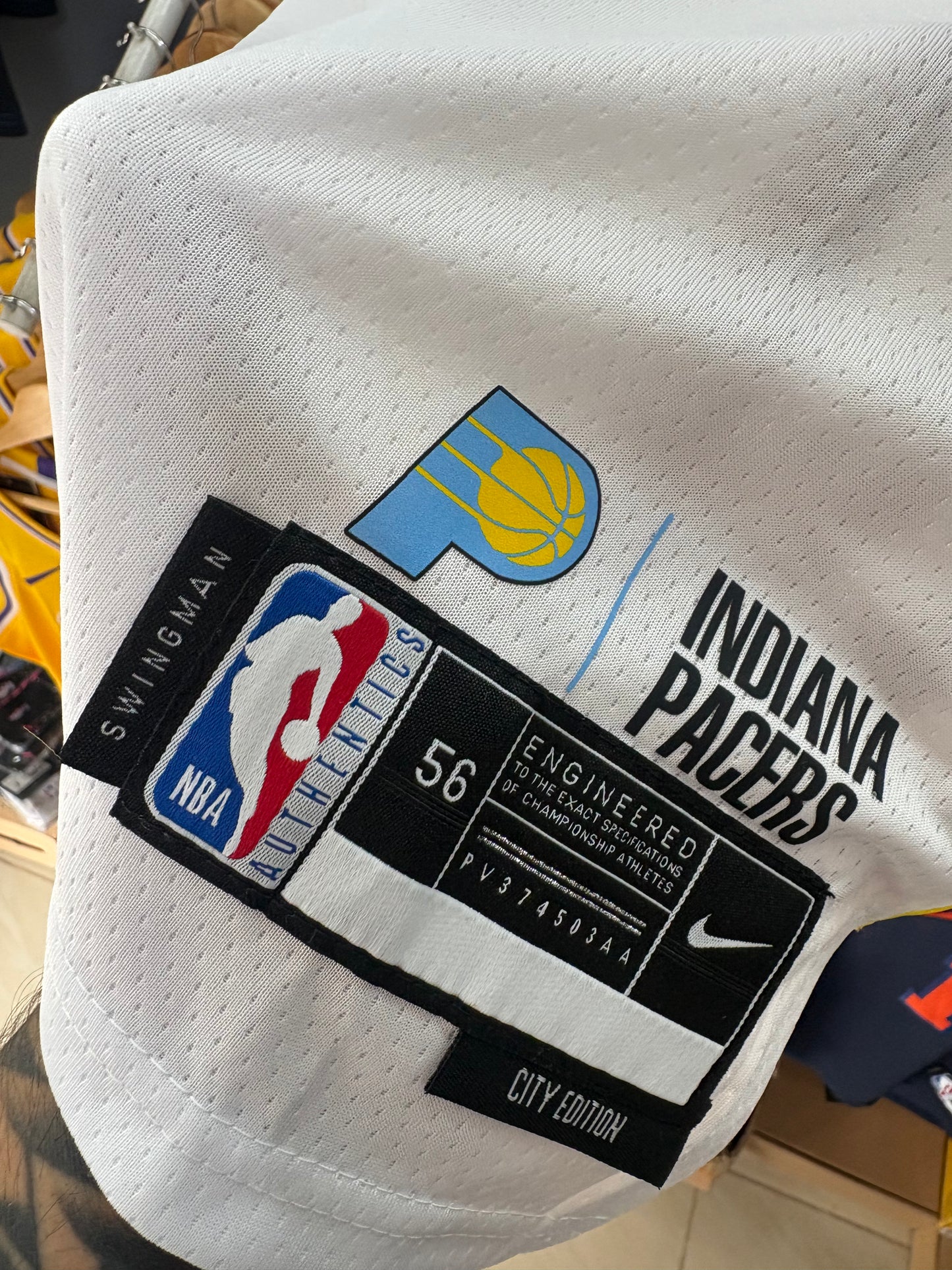 Indiana Pacers City Edition INDY Blanca #0 - VERSION FAN
