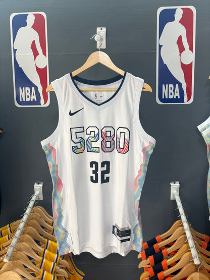 Denver Nuggets City Edition “5280” Blanca #32 - VERSION FAN