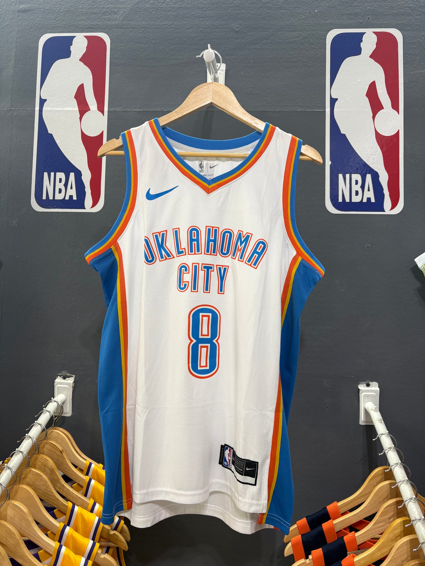 Oklahoma City Thunder Association Edition Blanca #8 - VERSION FAN