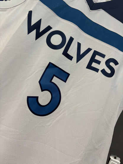 Minnesota Timberwolves Association Edition Blanca y Azul "Wolves" #5 - VERSION FAN