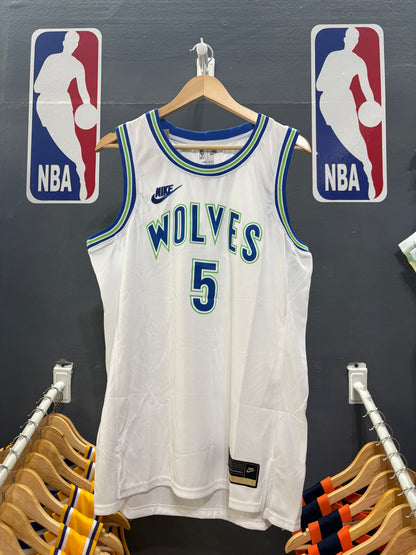 Minnesota Timberwolves Association Edition Blanca y Verde “Wolves” #5 - VERSION FAN