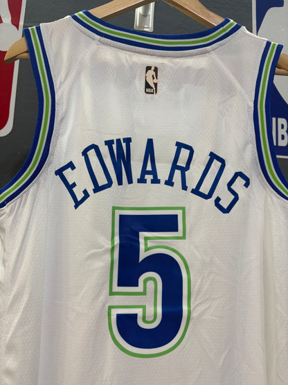 Minnesota Timberwolves Association Edition Blanca y Verde “Wolves” #5 - VERSION FAN