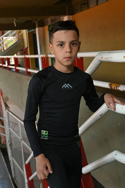 Remera termica niño mangas larga