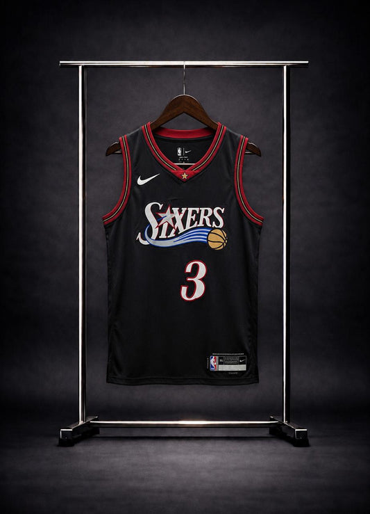 Camiseta Philadelphia 76ers #3 Allen Iverson – Niño
