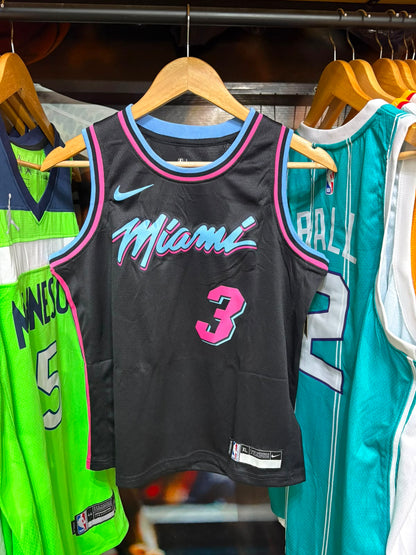 Camiseta Miami Heat Vice #3 Dwyane Wade – Niño