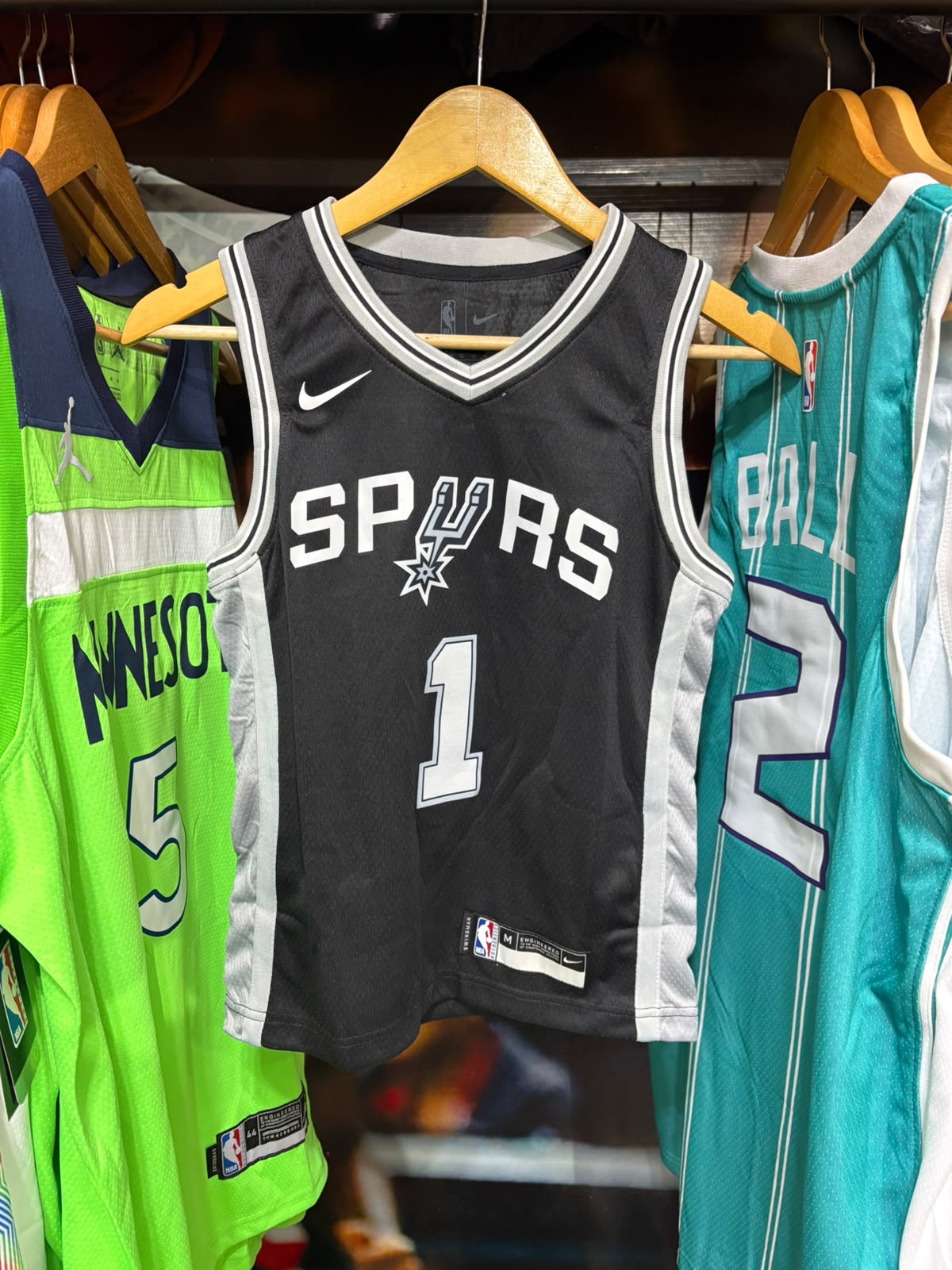 Camiseta San Antonio Spurs #1 Victor Wembanyama – Niño