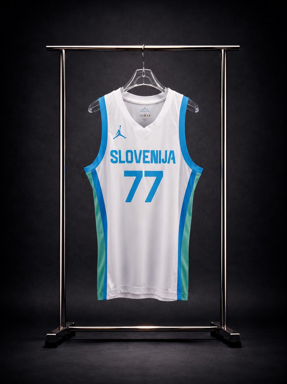 Camiseta Selección de Eslovenia N.º 77 – Luka Dončić