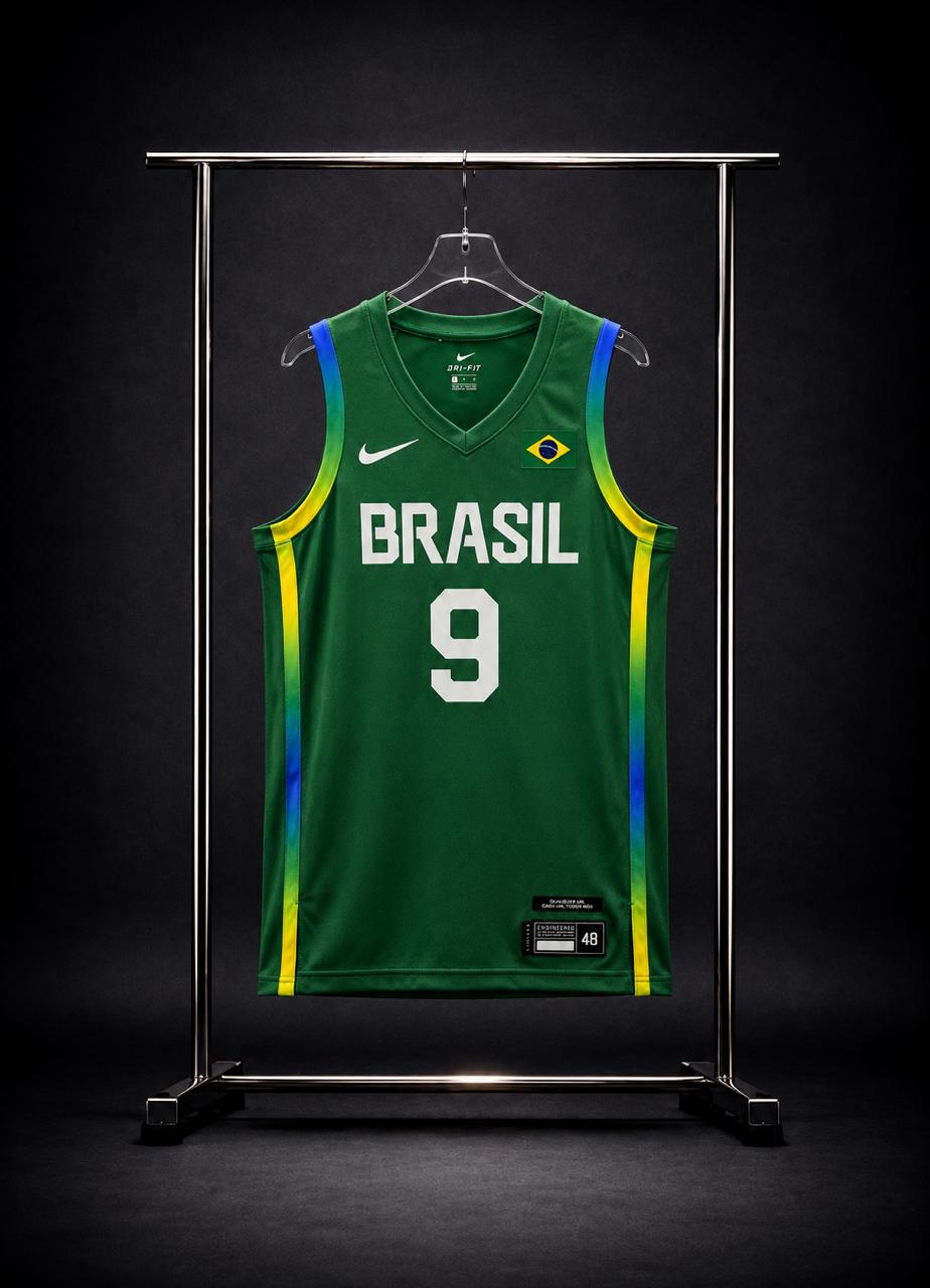 Camiseta Selección de Brasil N.º 9 – Edición Verde