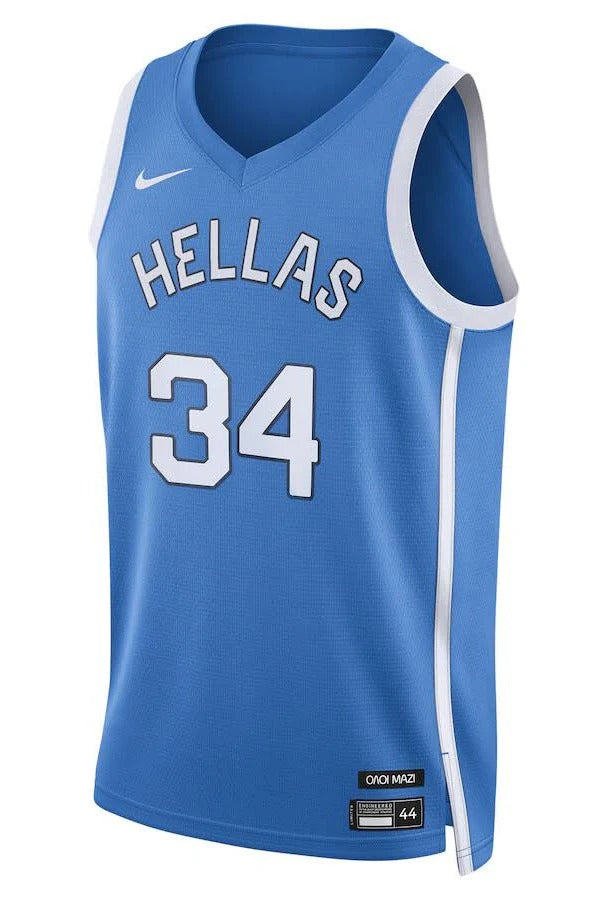 Camiseta Selección de Grecia Giannis Antetokounmpo N.º 34