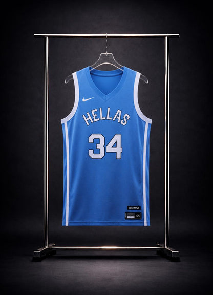 Camiseta Selección de Grecia Giannis Antetokounmpo N.º 34