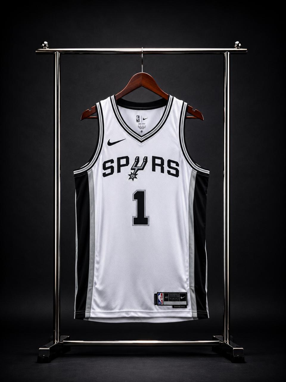 Camiseta San Antonio Spurs N.º 1 – Victor Wembanyama (Local)