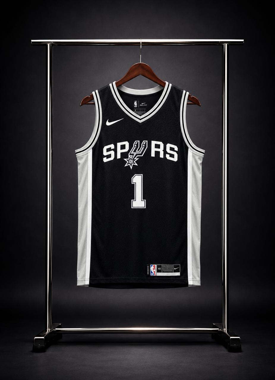 Camiseta San Antonio Spurs N.º 1 – Victor Wembanyama (Alternativa)