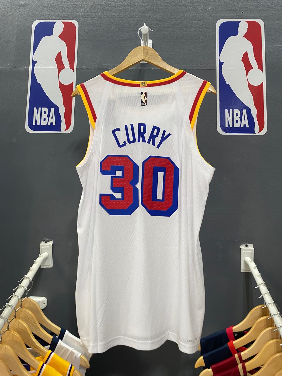 Golden State Warriors Stephen Curry Association Edition Blanca #30 - VERSION FAN