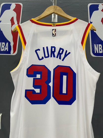 Golden State Warriors Stephen Curry Association Edition Blanca #30 - VERSION FAN
