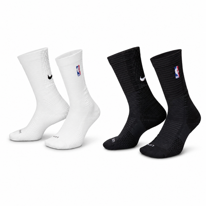Pack x2 Medias Nike NBA Unicorn – Negro + Blanco