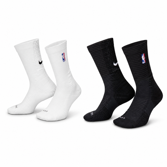 Pack x2 Medias Nike NBA Unicorn – Negro + Blanco
