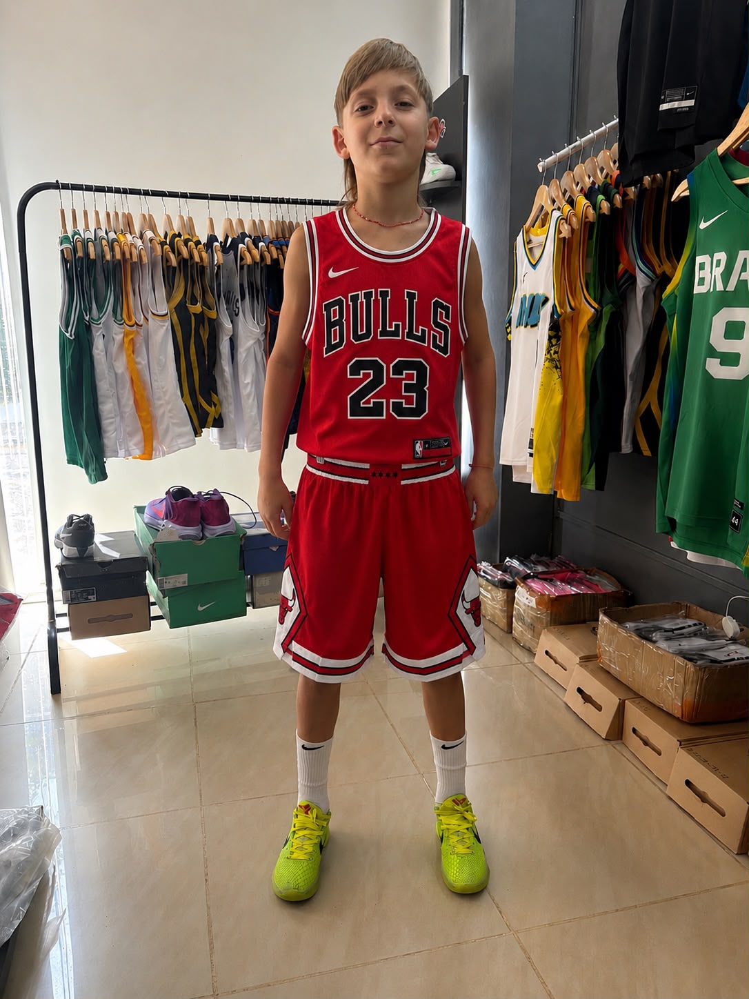 Conjunto Chicago Bulls N.º 23 para niños