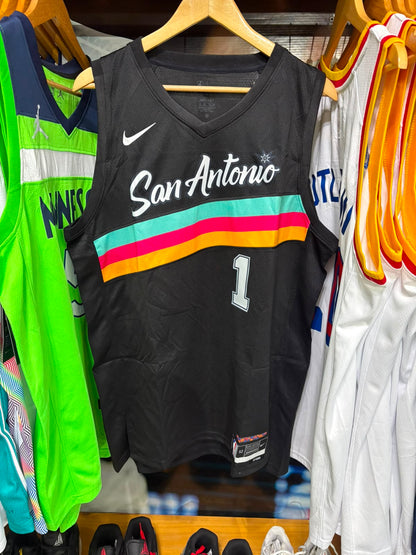 Camiseta San Antonio Spurs #1 – Victor Wembanyama City Edition | Adulto