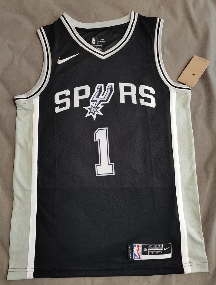 Camiseta San Antonio Spurs N.º 1 – Victor Wembanyama (Alternativa)