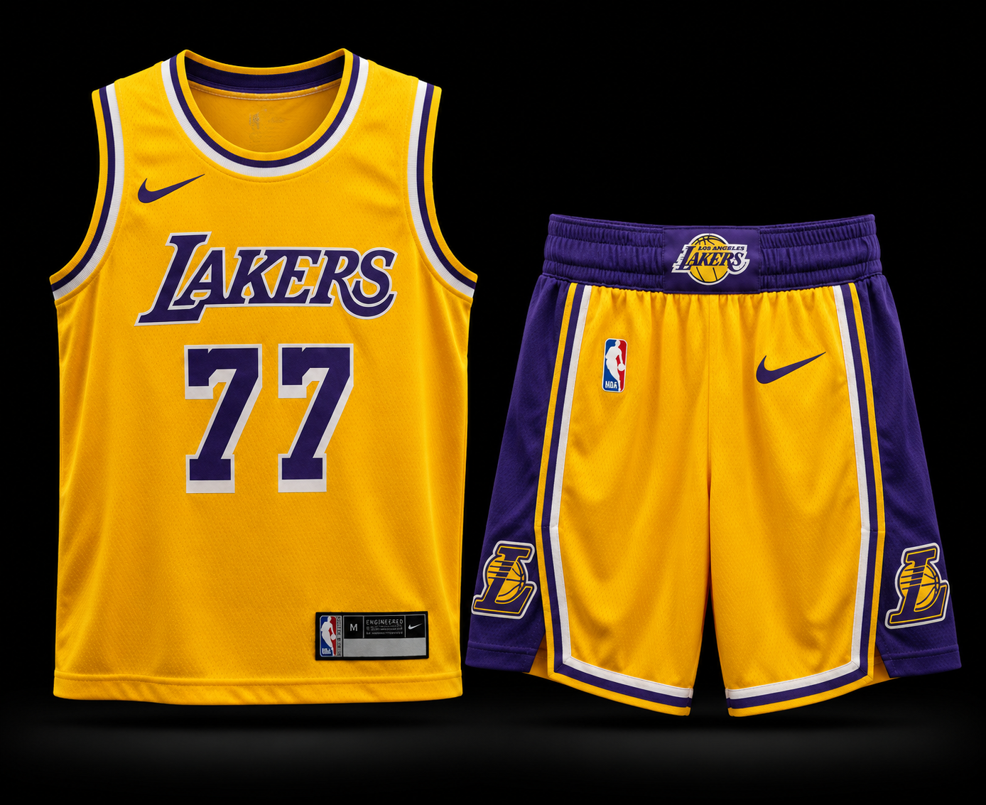 Conjunto Los Angeles Lakers N.º 77 para niños